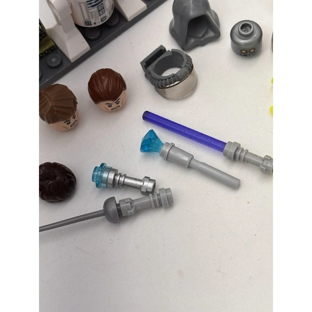 Lego Star Wars Minifigure Lot Light Sabers Helmets Legs Torsos